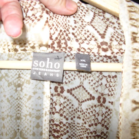 Soho Jeans New York Sheer top - Size XXL - Like New - Picture 2 of 7